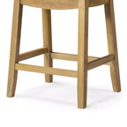 Tabouret de comptoir sans dossier avec revêtement en tissu 26