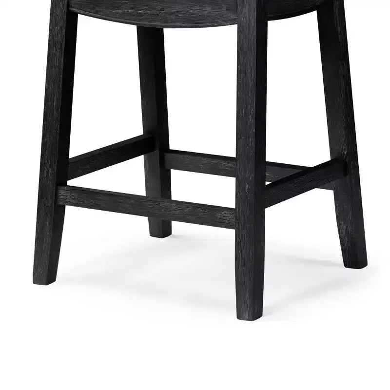 Tabouret de comptoir sans dossier avec revêtement en tissu 26