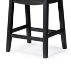 Tabouret de comptoir sans dossier avec revêtement en tissu 26