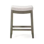 Tabouret de comptoir sans dossier avec revêtement en tissu 26