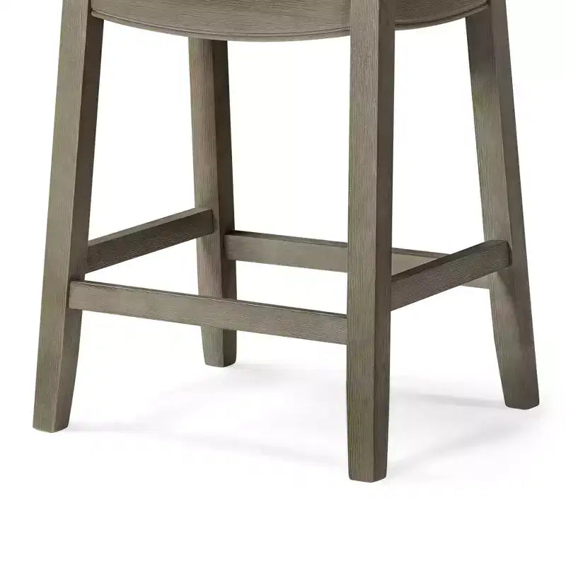 Tabouret de comptoir sans dossier avec revêtement en tissu 26