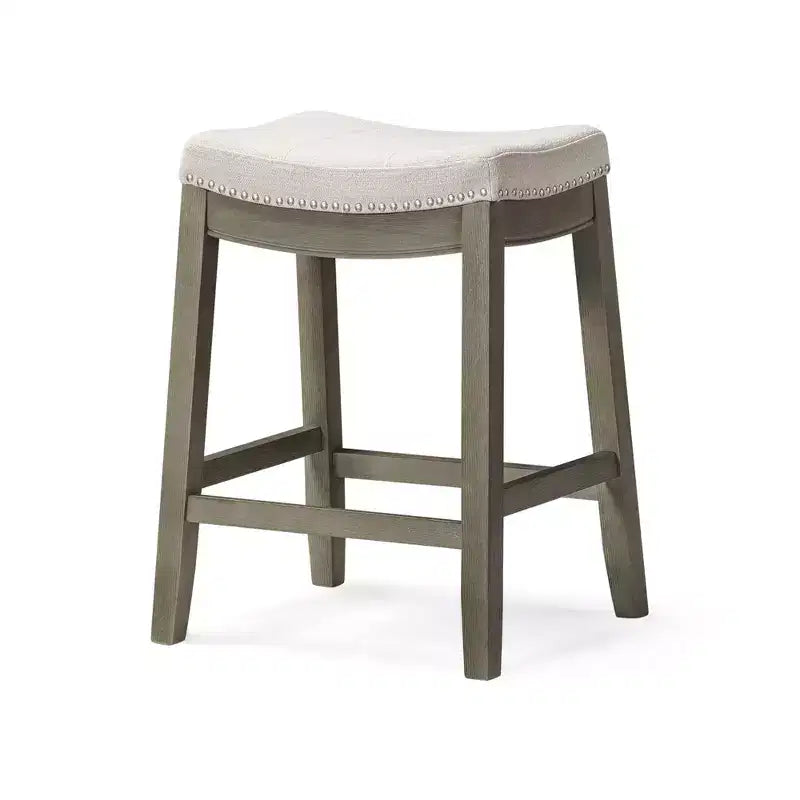 Maven Lane Sophia Backless Counter Stool with Fabric Upholstery 26