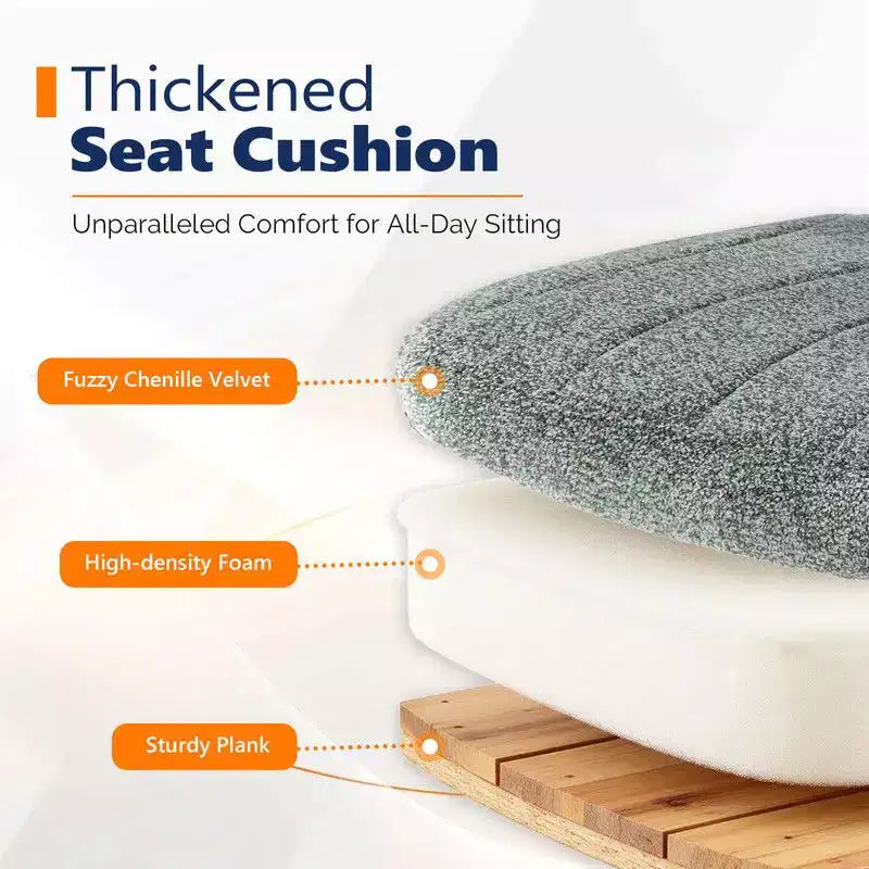 Fauteuil pivotant en chenille avec accoudoirs relevables réglables pour la méditation en tailleur