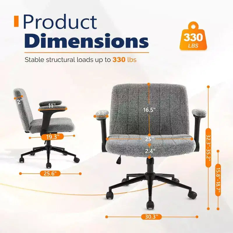 Fauteuil pivotant en chenille avec accoudoirs relevables réglables pour la méditation en tailleur