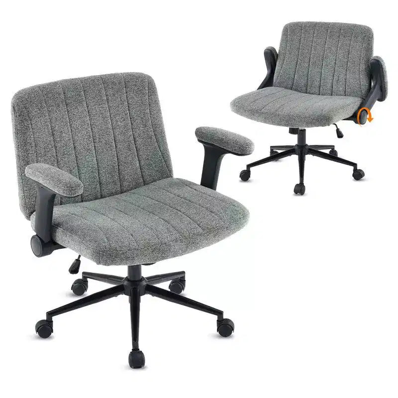 Fauteuil pivotant en chenille avec accoudoirs relevables réglables pour la méditation en tailleur