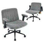 Fauteuil pivotant en chenille avec accoudoirs relevables réglables pour la méditation en tailleur