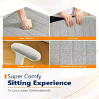Fauteuil pivotant en chenille avec accoudoirs relevables réglables pour la méditation en tailleur