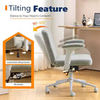 Fauteuil pivotant en chenille avec accoudoirs relevables réglables pour la méditation en tailleur