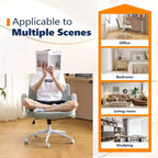 Fauteuil pivotant en chenille avec accoudoirs relevables réglables pour la méditation en tailleur