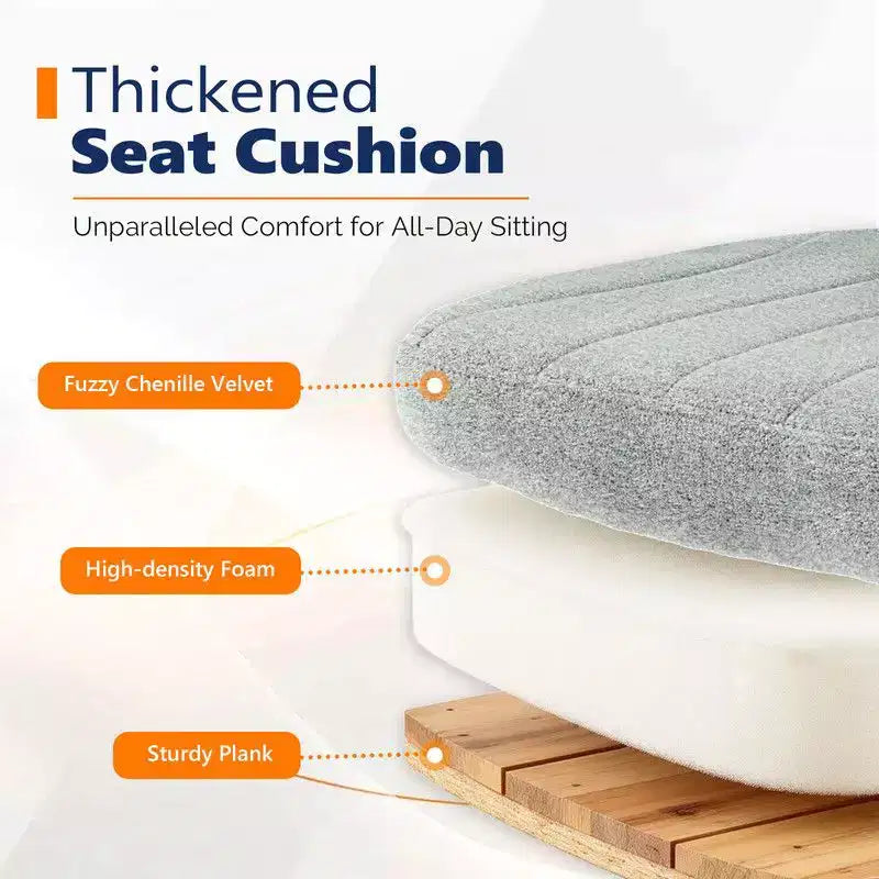 Fauteuil pivotant en chenille avec accoudoirs relevables réglables pour la méditation en tailleur