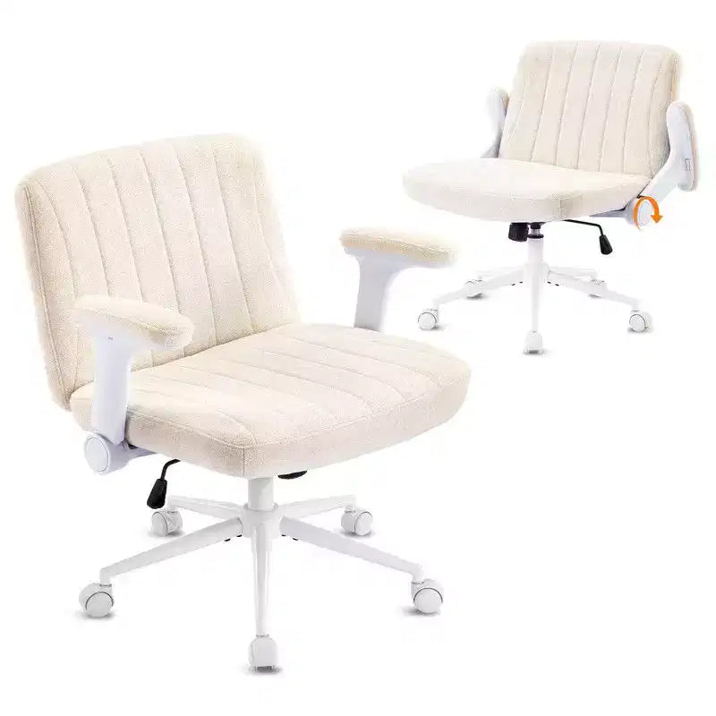 Fauteuil pivotant en chenille avec accoudoirs relevables réglables pour la méditation en tailleur