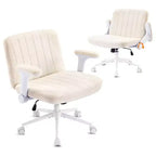 Fauteuil pivotant en chenille avec accoudoirs relevables réglables pour la méditation en tailleur