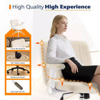 Fauteuil pivotant en chenille avec accoudoirs relevables réglables pour la méditation en tailleur