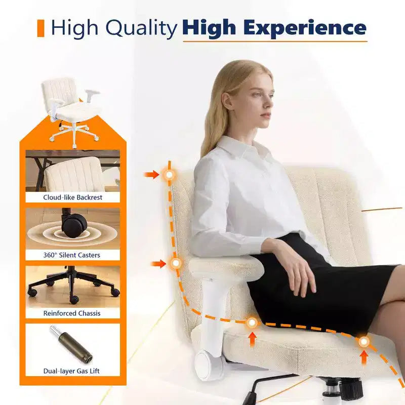 Fauteuil pivotant en chenille avec accoudoirs relevables réglables pour la méditation en tailleur