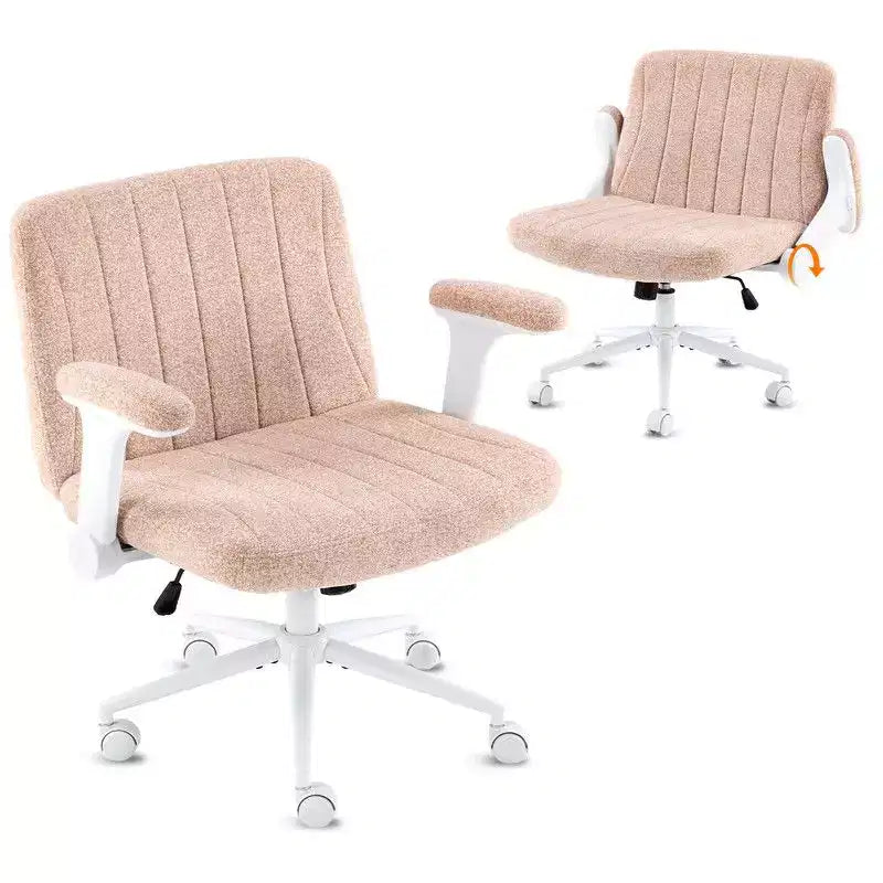 Fauteuil pivotant en chenille avec accoudoirs relevables réglables pour la méditation en tailleur