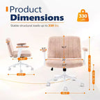 Fauteuil pivotant en chenille avec accoudoirs relevables réglables pour la méditation en tailleur