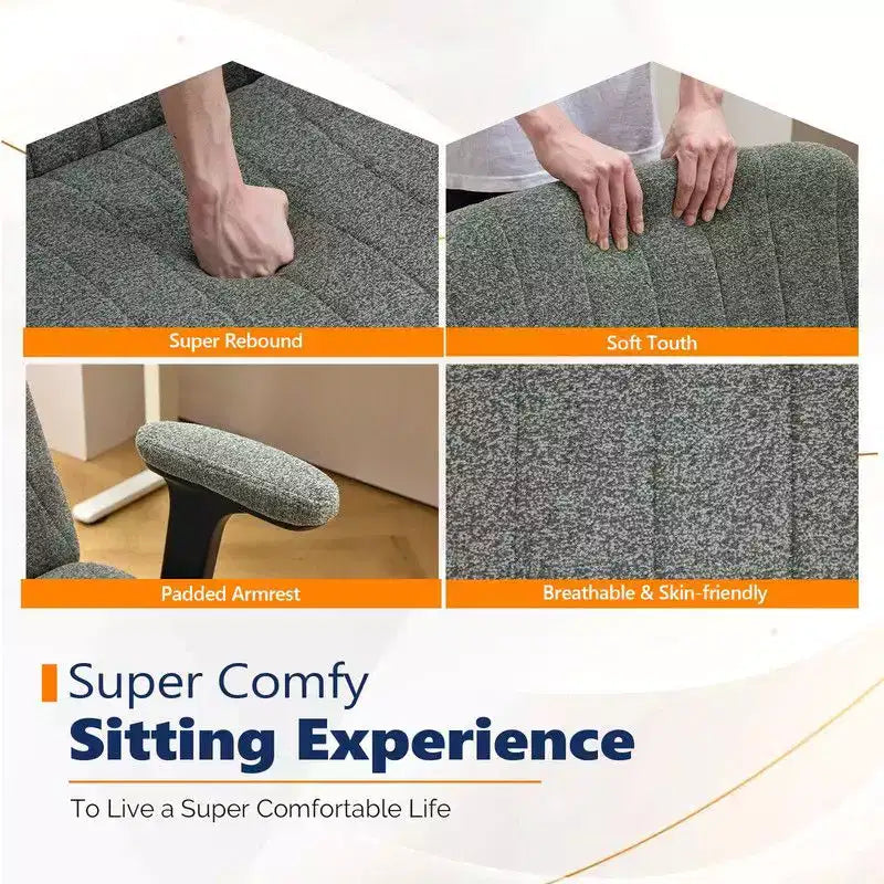 Fauteuil pivotant en chenille avec accoudoirs relevables réglables pour la méditation en tailleur