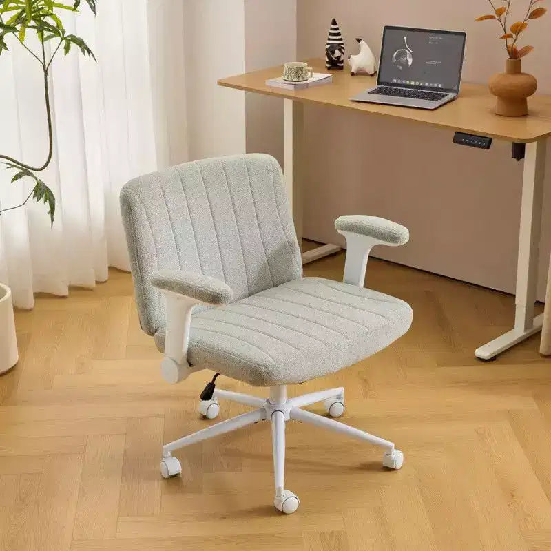 Fauteuil pivotant en chenille avec accoudoirs relevables réglables pour la méditation en tailleur