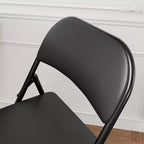 Chaises pliantes avec coussins rembourrés supportant jusqu'à 158 kg pour salle à manger, bureau à domicile, événements intérieurs et extérieurs