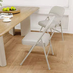 Chaises pliantes avec coussins rembourrés supportant jusqu'à 158 kg pour salle à manger, bureau à domicile, événements intérieurs et extérieurs