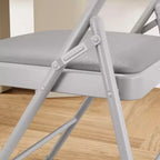 Chaises pliantes avec coussins rembourrés supportant jusqu'à 158 kg pour salle à manger, bureau à domicile, événements intérieurs et extérieurs