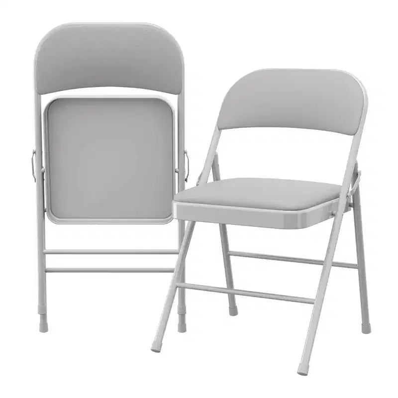 Chaises pliantes avec coussins rembourrés supportant jusqu'à 158 kg pour salle à manger, bureau à domicile, événements intérieurs et extérieurs