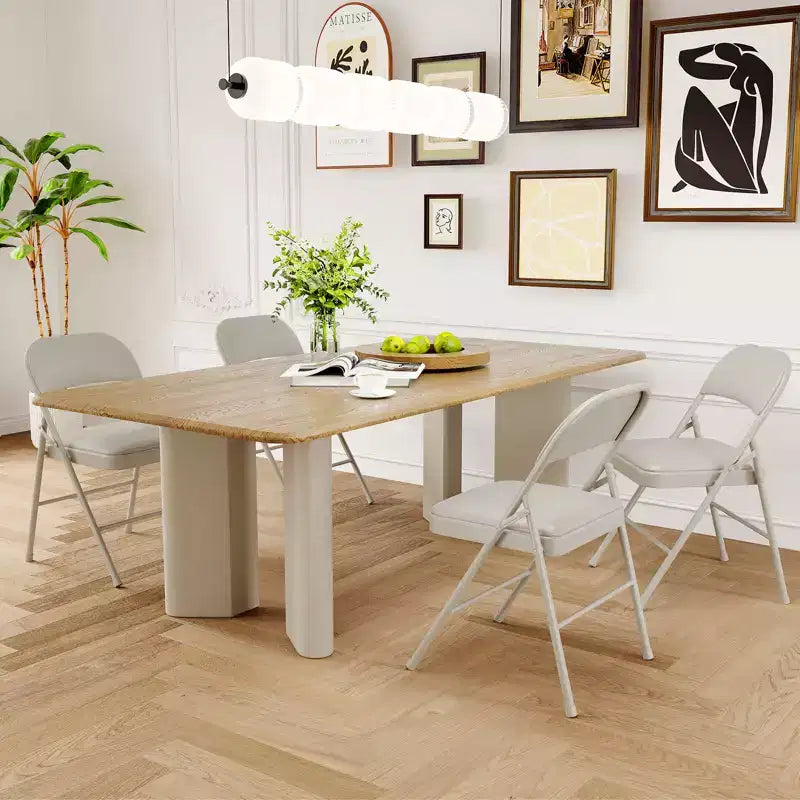 Chaises pliantes avec coussins rembourrés supportant jusqu'à 158 kg pour salle à manger, bureau à domicile, événements intérieurs et extérieurs