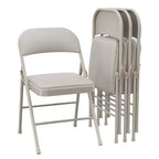 Chaises pliantes avec coussins rembourrés supportant jusqu'à 158 kg pour salle à manger, bureau à domicile, événements intérieurs et extérieurs