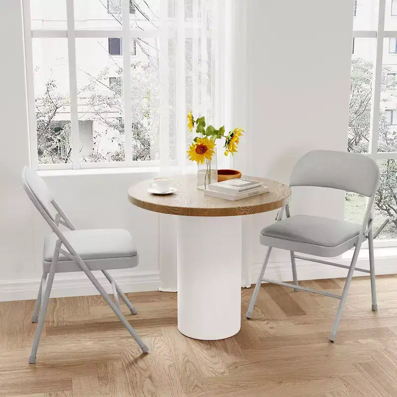 Chaises pliantes avec coussins rembourrés supportant jusqu'à 158 kg pour salle à manger, bureau à domicile, événements intérieurs et extérieurs