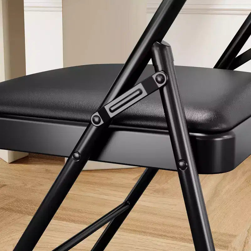Chaises pliantes avec coussins rembourrés supportant jusqu'à 158 kg pour salle à manger, bureau à domicile, événements intérieurs et extérieurs