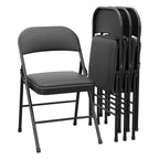 Chaises pliantes avec coussins rembourrés supportant jusqu'à 158 kg pour salle à manger, bureau à domicile, événements intérieurs et extérieurs