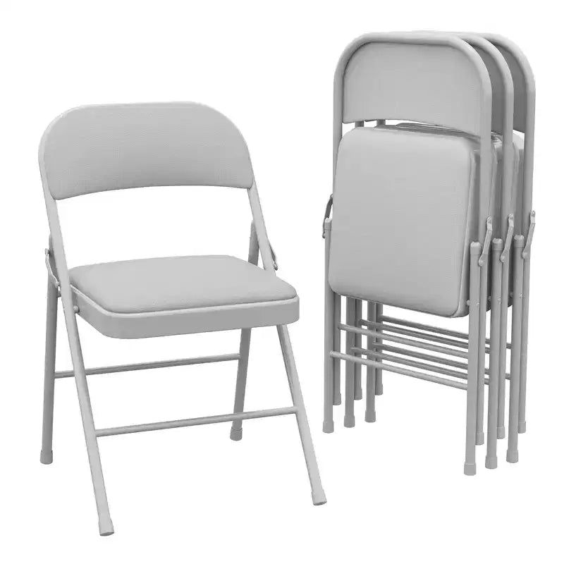 Chaises pliantes avec coussins rembourrés supportant jusqu'à 158 kg pour salle à manger, bureau à domicile, événements intérieurs et extérieurs