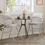 Chaises pliantes avec coussins rembourrés supportant jusqu'à 158 kg pour salle à manger, bureau à domicile, événements intérieurs et extérieurs