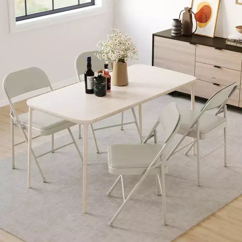 Chaises pliantes avec coussins rembourrés supportant jusqu'à 158 kg pour salle à manger, bureau à domicile, événements intérieurs et extérieurs