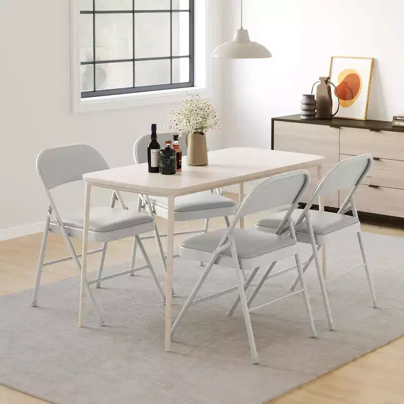 Chaises pliantes avec coussins rembourrés supportant jusqu'à 158 kg pour salle à manger, bureau à domicile, événements intérieurs et extérieurs