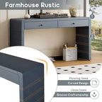 Console de style campagnard de 55 pouces avec coins arrondis sécurisés