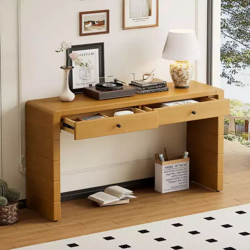 Console de style campagnard de 55 pouces avec coins arrondis sécurisés