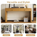 Console de style campagnard de 55 pouces avec coins arrondis sécurisés