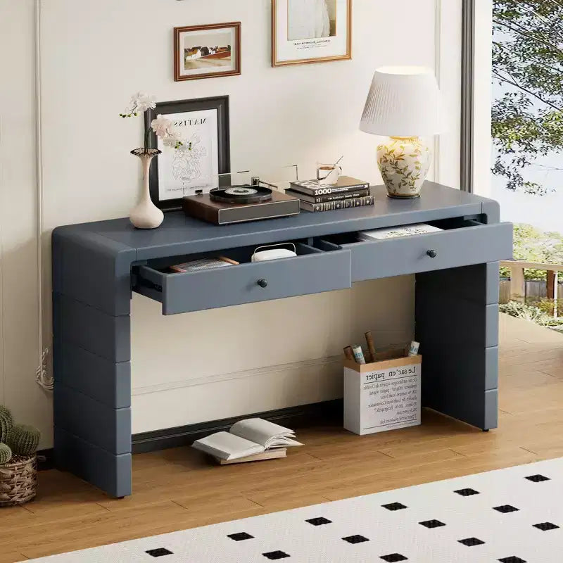Console de style campagnard de 55 pouces avec coins arrondis sécurisés