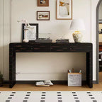 Console de style campagnard de 55 pouces avec coins arrondis sécurisés