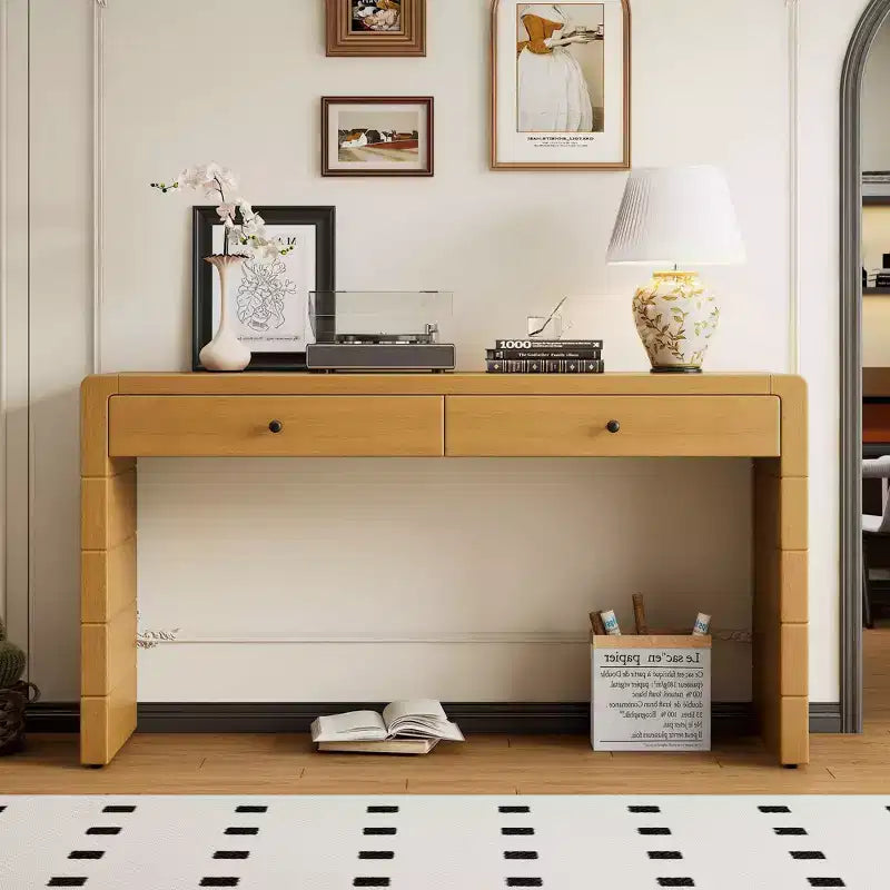 Console de style campagnard de 55 pouces avec coins arrondis sécurisés