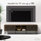 Meuble TV moderne de 71 po pour téléviseurs jusqu'à 75 po