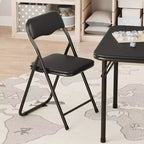 Table et Chaise Pliantes pour Enfants, Une Table et Deux Chaises, avec Coussins en PU, Facile à Placer, Convient aux Enfants pour Manger, Lire et Jouer