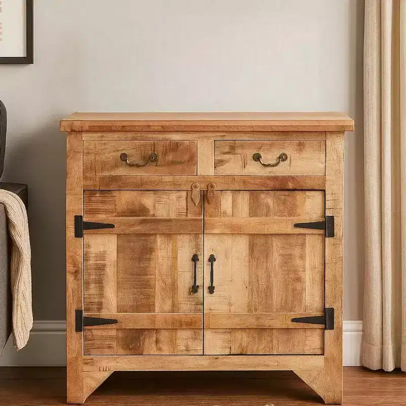 Meuble Artisanal en Bois de Mangue de Style Ferme de 39 Pouces