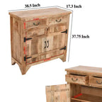 Meuble Artisanal en Bois de Mangue de Style Ferme de 39 Pouces