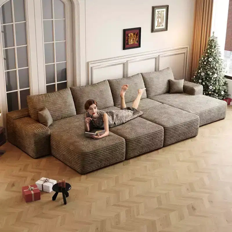 Grand canapé modulaire 135 Camel – 6 places