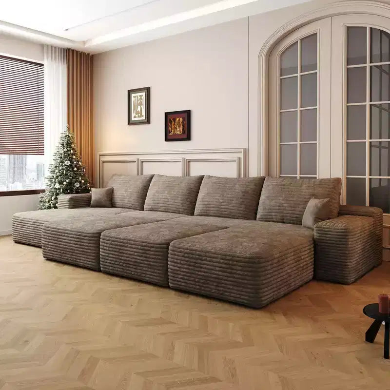 Grand canapé modulaire 135 Camel – 6 places