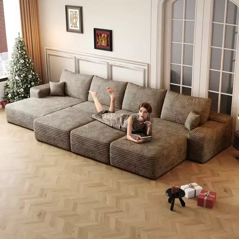 Grand canapé modulaire 135 Camel – 6 places