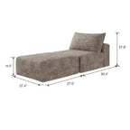 Grand canapé modulaire 135 Camel – 6 places