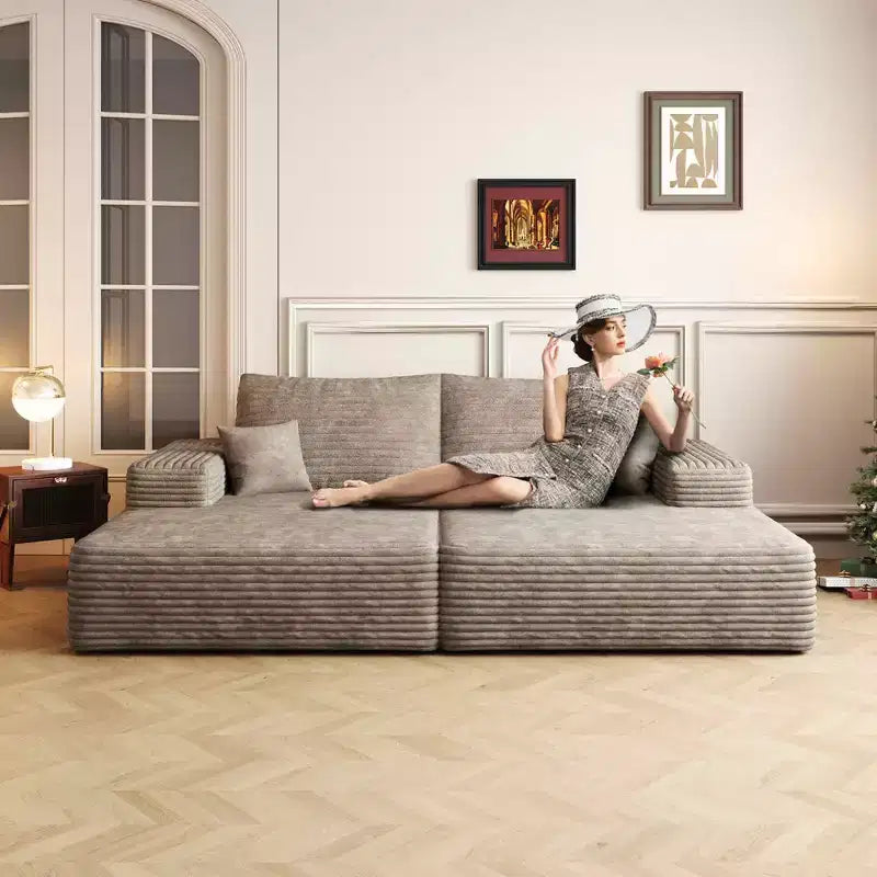 Grand canapé modulaire 135 Camel – 6 places